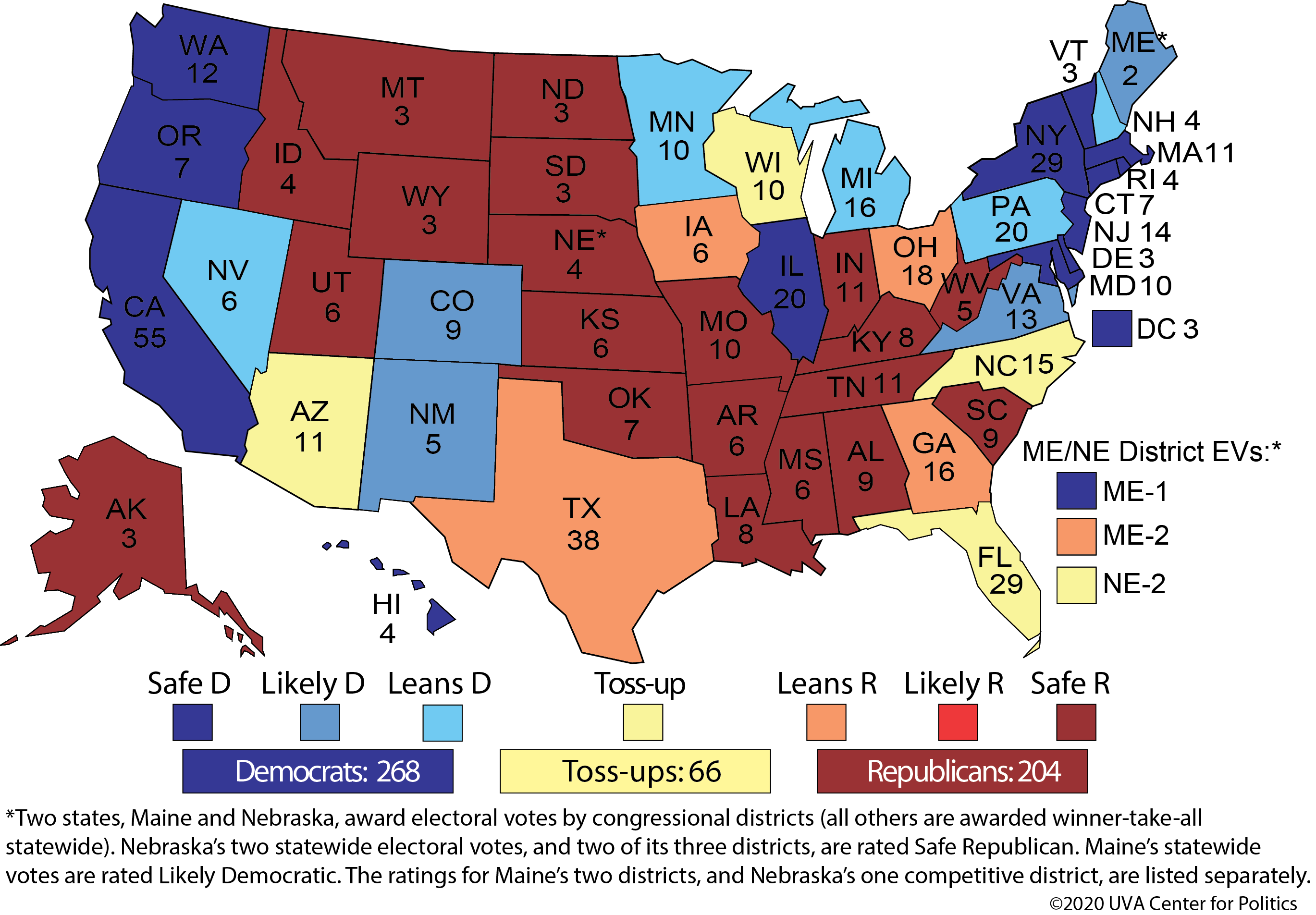 The Electoral College Trumps Floodgates Are Creaking Sabato S Crystal Ball