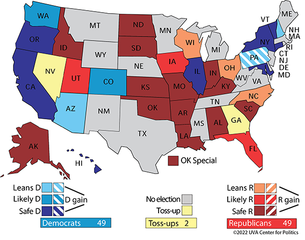 2022 Senate – Sabato's Crystal Ball