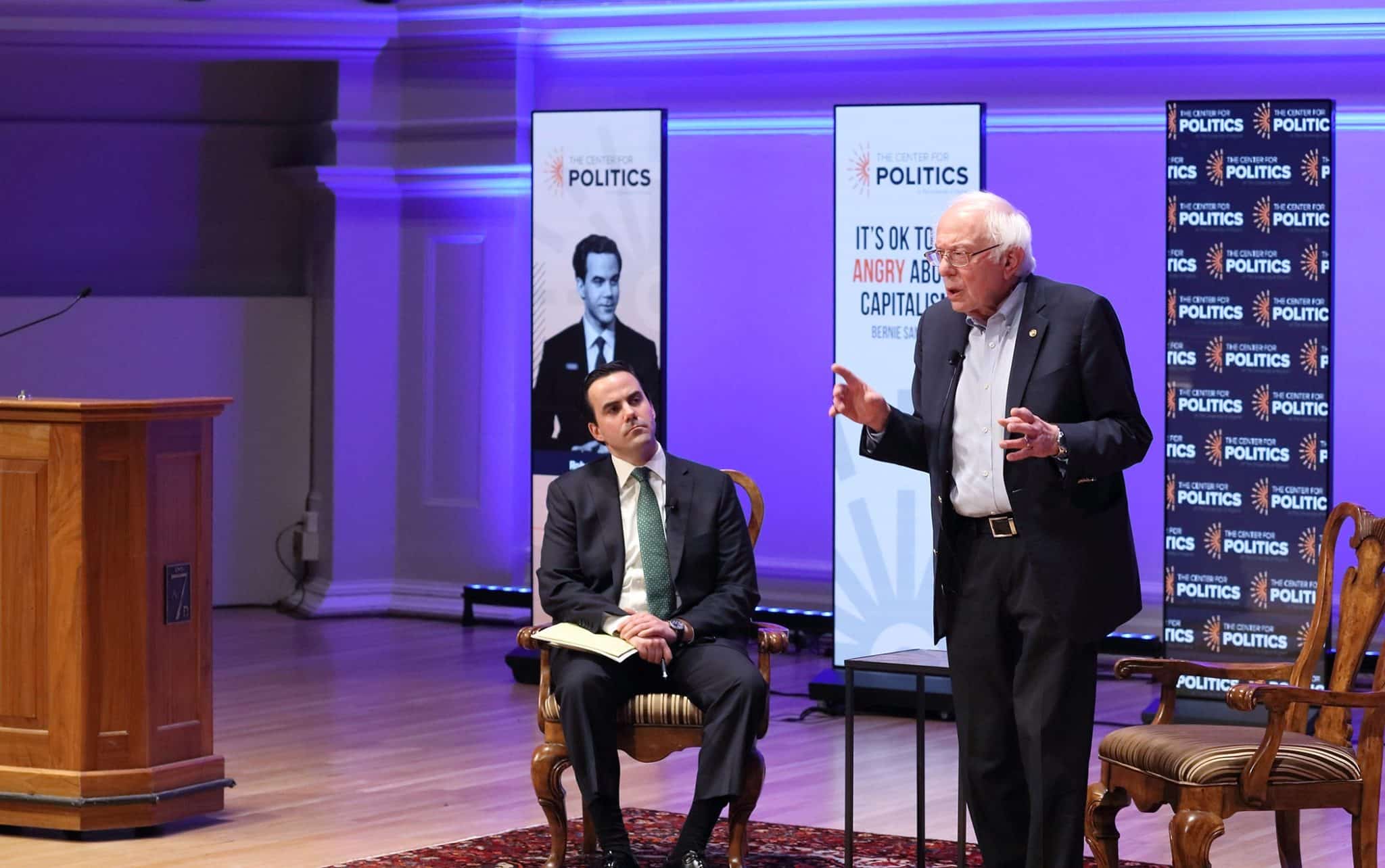Bernie Sanders speaks at UVA's Center for Politics